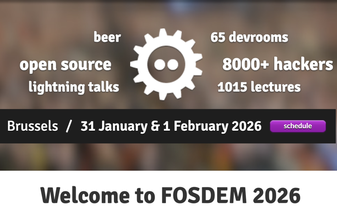 Meet us at FOSDEM 2026